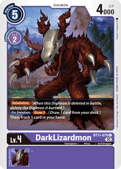 BT11-079: DarkLizardmon (Foil)