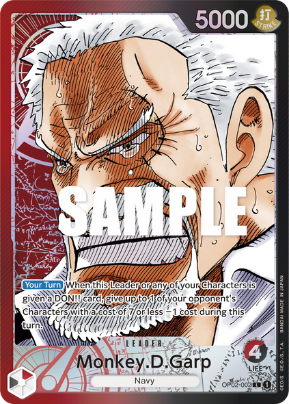 OP02-002: Monkey.D.Garp (Alternate Art)