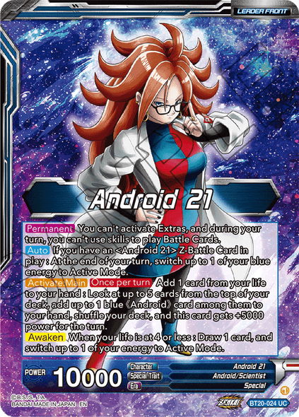 BT20-024: Android 21 // Android 21, the Nature of Evil