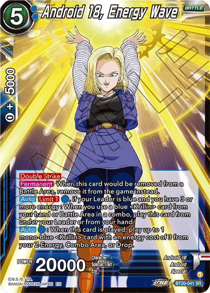 BT20-041: Android 18, Helping Her Husband