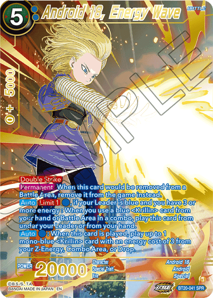 BT20-041: Android 18, Helping Her Husband (SPR)