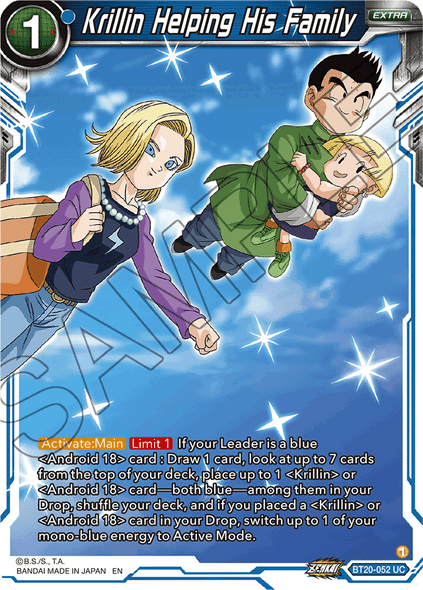 BT20-052: Krillin Helping His Family