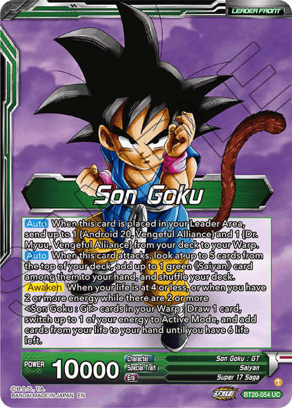 BT20-054: Son Goku // SS4 Son Goku, Betting It All