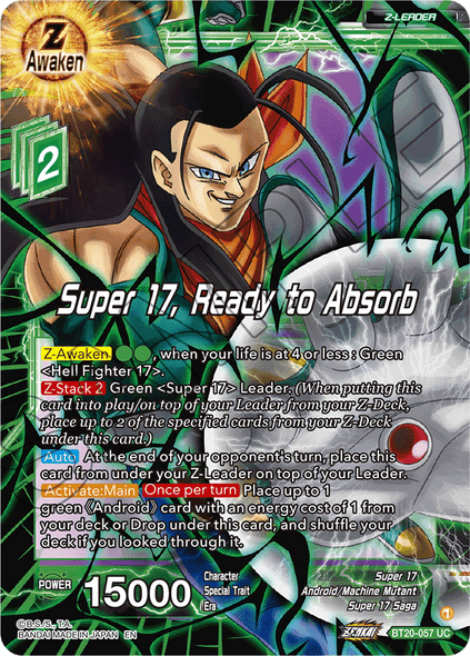 BT20-057: Super 17, Ready to Absorb