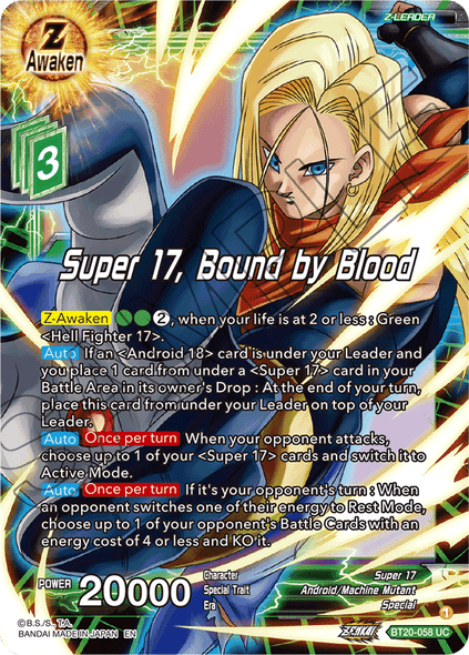 BT20-058: Super 17, Bound by Blood