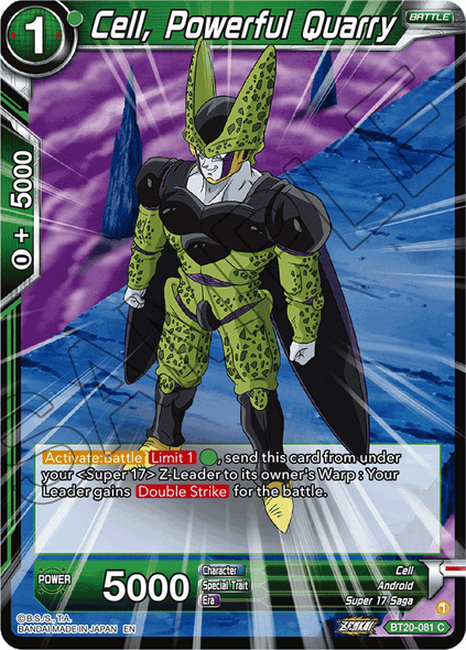 BT20-081: Cell, Powerful Quarry