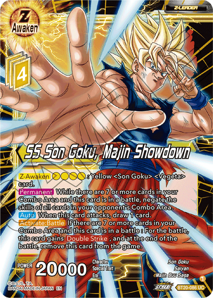 BT20-086: SS Son Goku, Majin Showdown