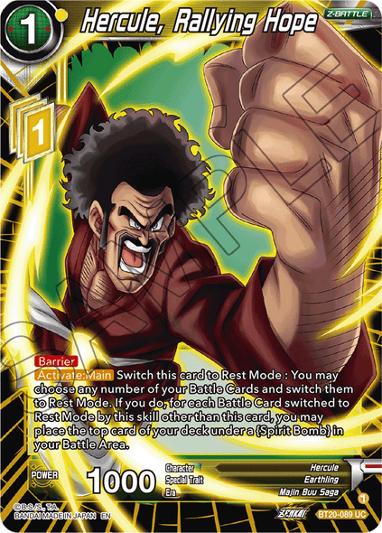 BT20-089: Hercule, Rallying Hope