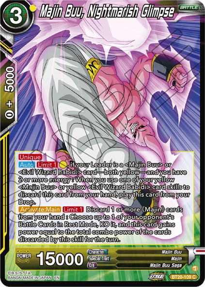 BT20-109: Majin Buu, Nightmarish Glimpse