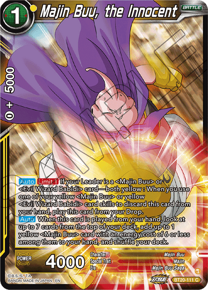 BT20-111: Majin Buu, the Innocent