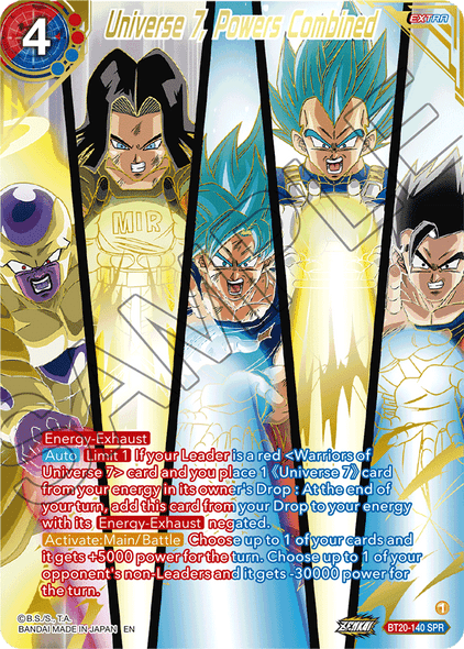 BT20-140: Universe 7, Powers Combined (SPR)