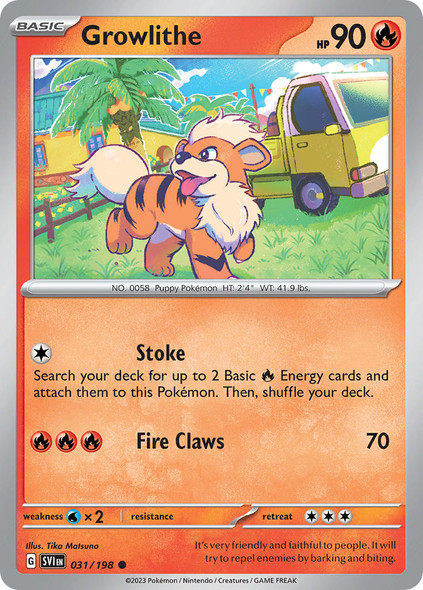 SV01-031/198: Growlithe (Reverse Holo)