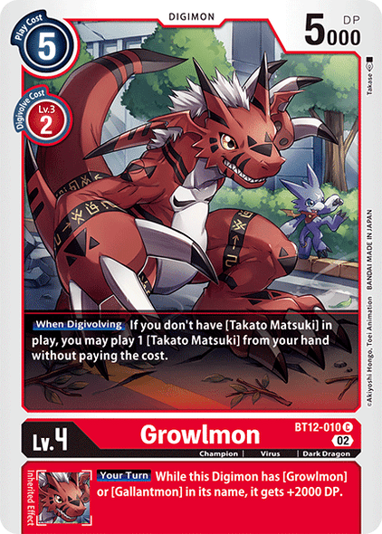 BT12-010: Growlmon