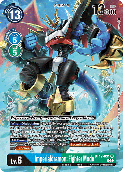 BT12-031: Imperialdramon: Fighter Mode (Alternate Art)