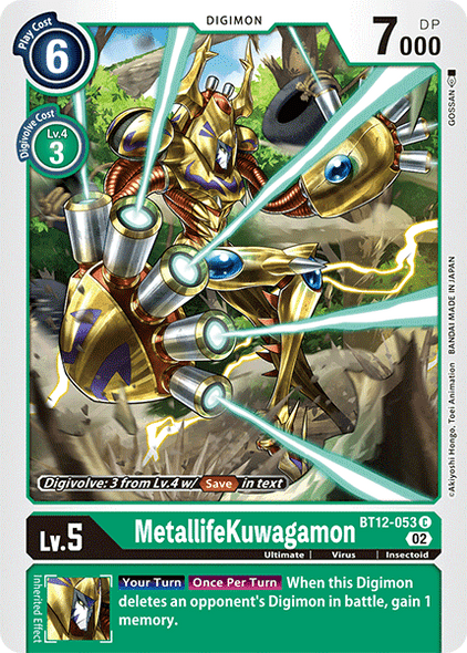 BT12-053: MetallifeKuwagamon