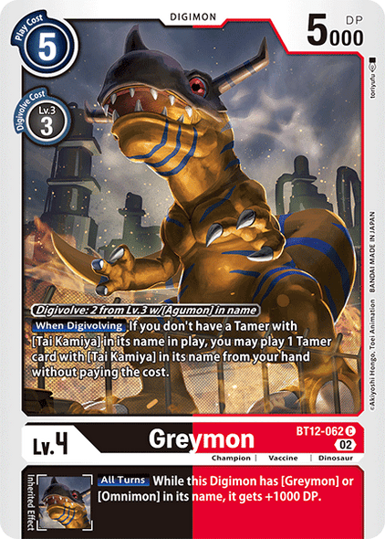 BT12-062: Greymon