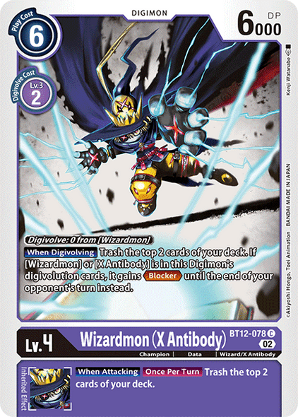 BT12-078: Wizardmon (X Antibody)