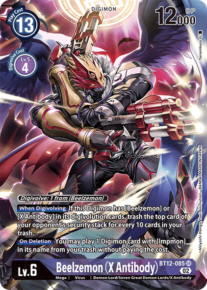 BT12-085: Beelzemon (X Antibody) (Alternate Art)