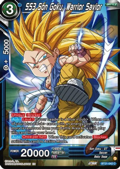 BT21-042: SS3 Son Goku, Warrior Savior