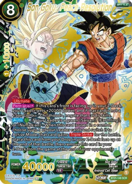 BT21-148: Son Goku, Peace Resolution