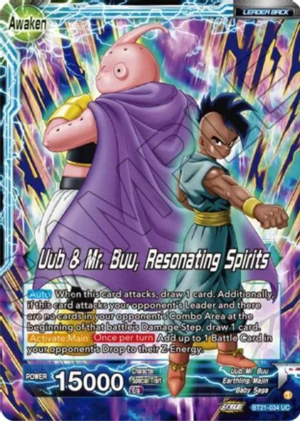 BT21-034: Uub // Uub & Mr. Buu, Resonating Spirits (Foil)