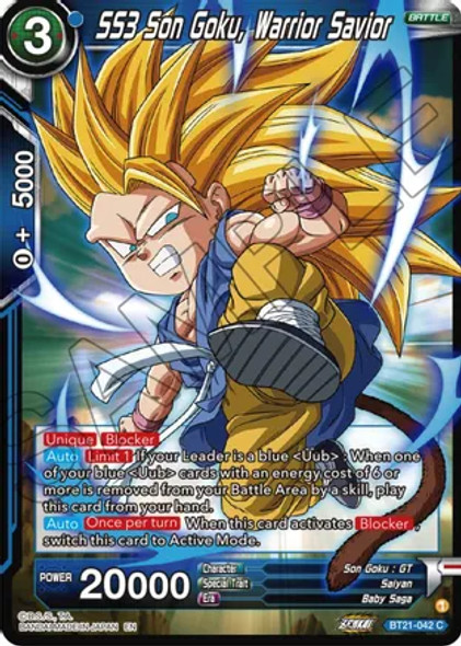 BT21-042: SS3 Son Goku, Warrior Savior (Foil)