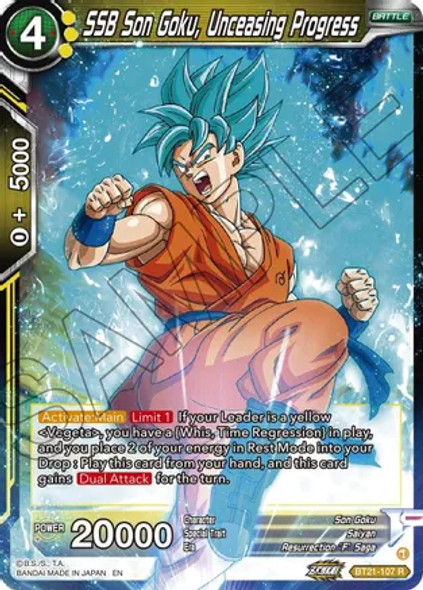 BT21-107: SSB Son Goku, Unceasing Progress (Foil)