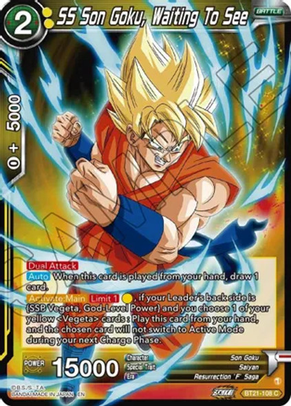 BT21-108: SS Son Goku, Waiting To See (Foil)