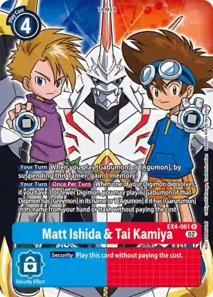 EX4-061: Matt Ishida & Tai Kamiya (Box Topper)