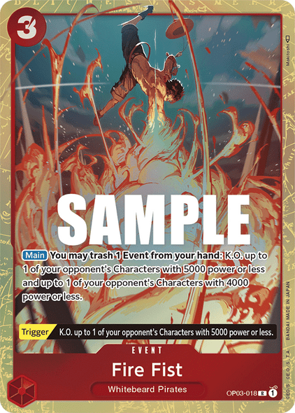 OP03-018: Fire Fist (Alternate Art)