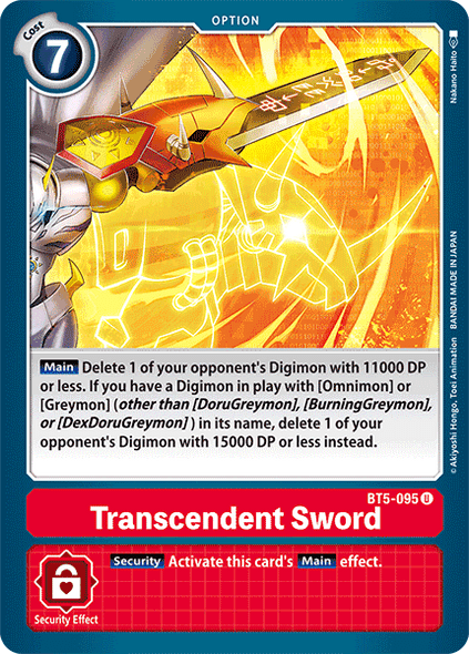 BT5-095: Transcendent Sword