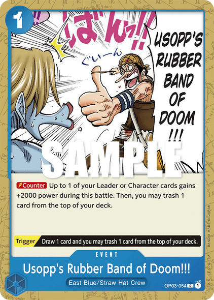 OP03-054: Usopp's Rubber Band of Doom!!!