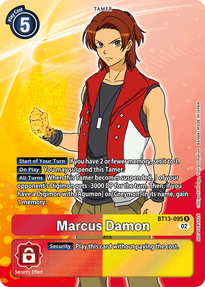 BT13-095: Marcus Damon (Box Topper)