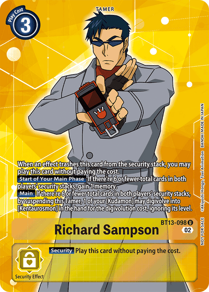 BT13-098: Richard Sampson (Box Topper)