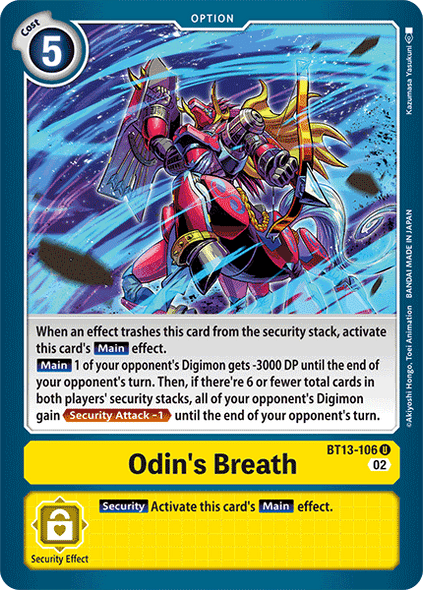 BT13-106: Odin's Breath