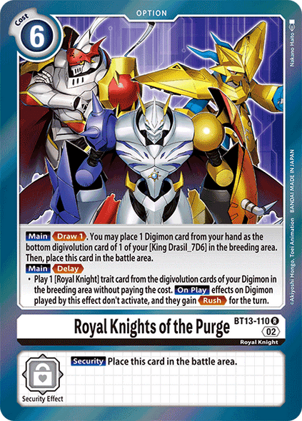 BT13-110: Royal Knights of the Purge