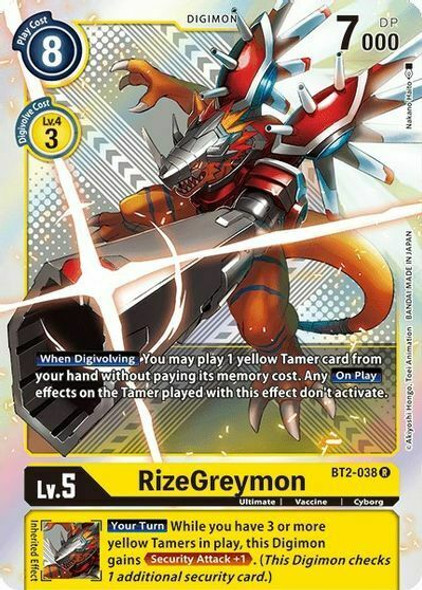 BT2-038: RizeGreymon (Premium Pack Set 01)