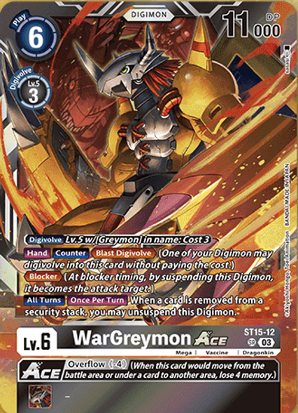 ST15-12: WarGreymon Ace (Box Topper)