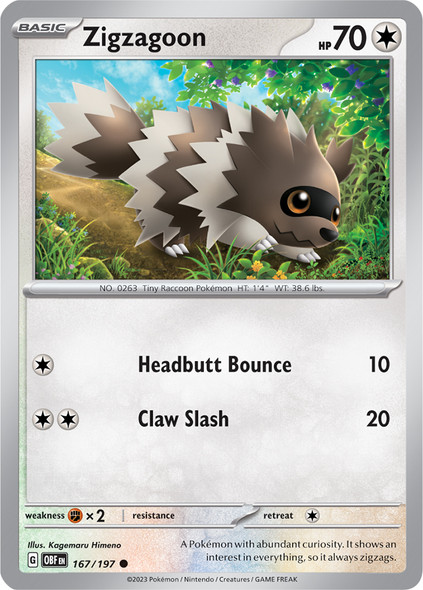 SV03-167/197: Zigzagoon