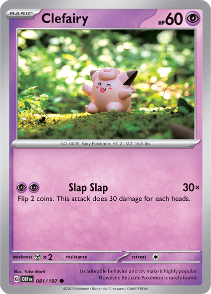 SV03-081/197: Clefairy (Reverse Holo)