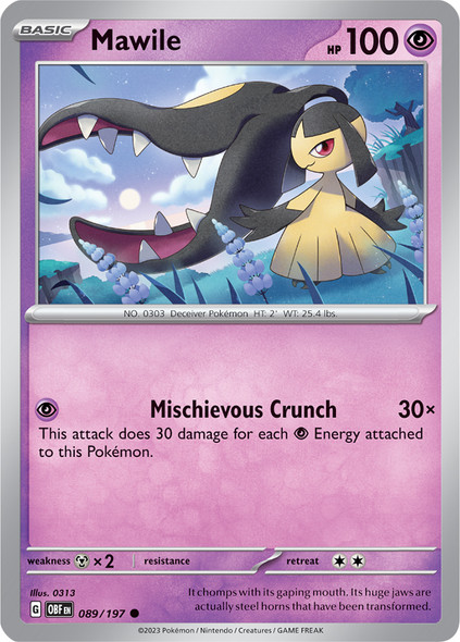 SV03-089/197: Mawile (Reverse Holo)