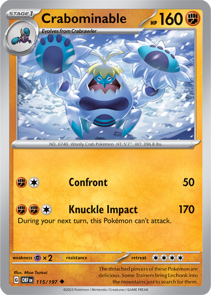 SV03-115/197: Crabominable (Reverse Holo)