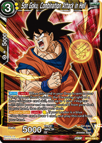 BT22-108: Son Goku, Combination Attack in Hell