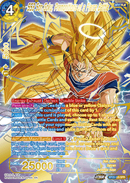 BT22-135: SS3 Son Goku, Premonitions of a Fierce Battle (SPR)