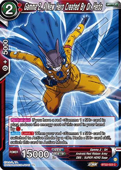 BT22-023: Gamma 2, A New Hero Created By Dr. Hedo (Foil)