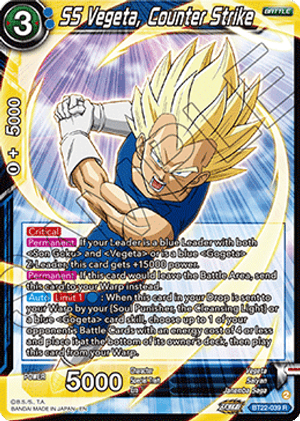 BT22-039: SS Vegeta, Counter Strike (Foil)