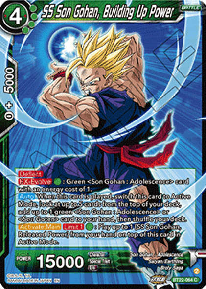 BT22-064: SS Son Gohan, Building Up Power (Foil)