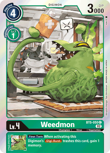 BT5-050: Weedmon (RB01 Foil Reprint)