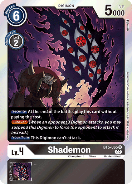 BT5-065: Shademon (RB01 Foil Reprint)