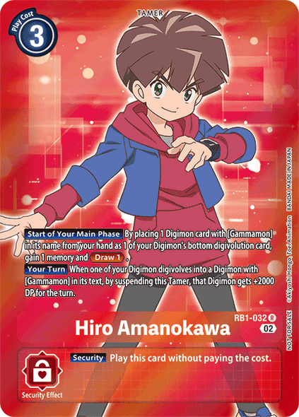 RB1-032: Hiro Amanokawa (Box Topper)